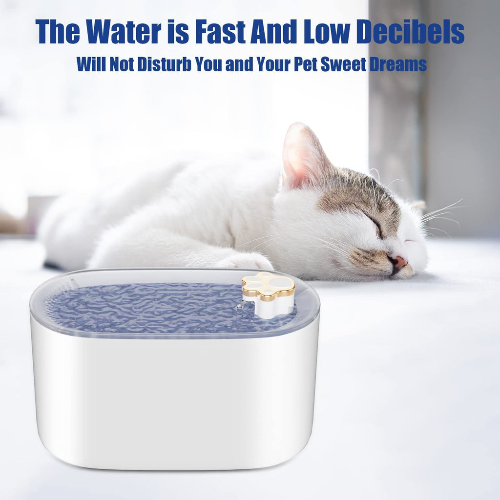 Fontaine à Eau Automatique 3L pour Chats et Chiens – Distributeur Ultra-Silencieux avec Filtre et Lumière LED