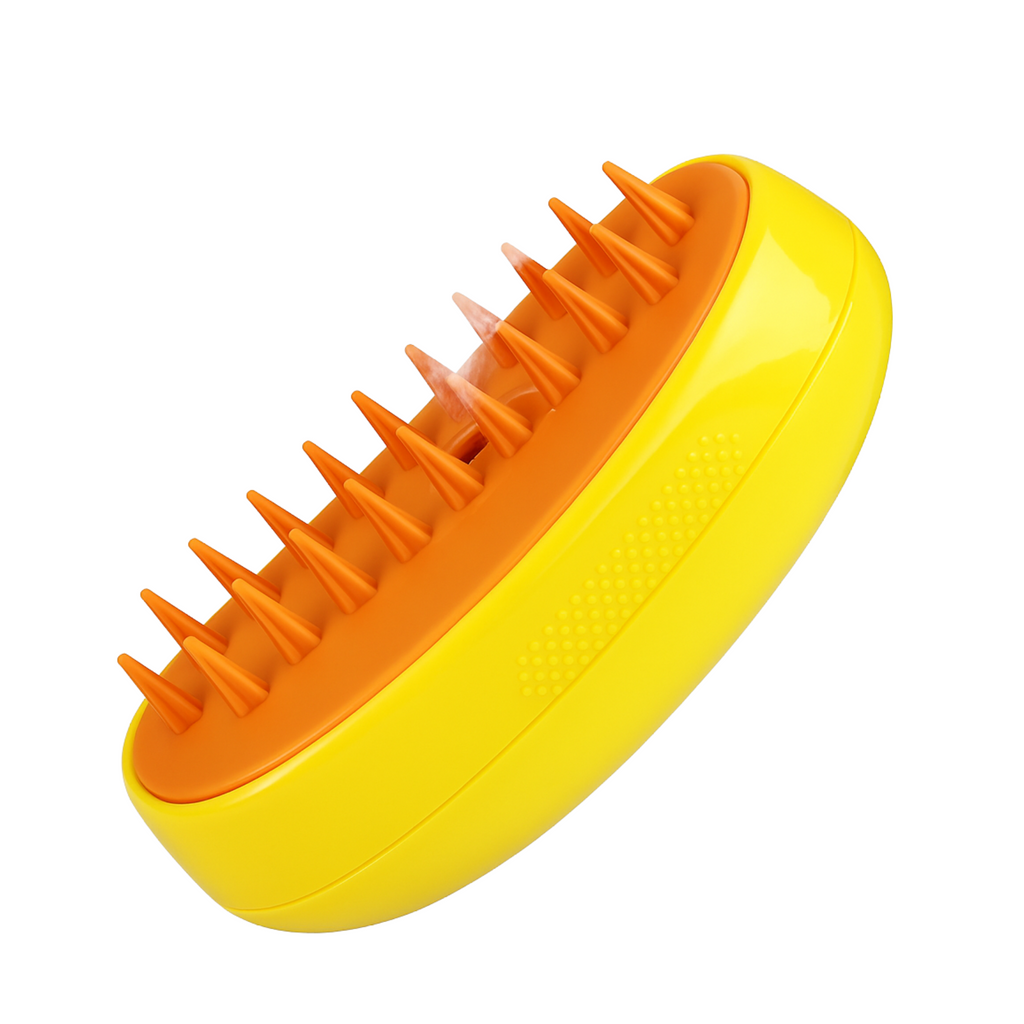 Brosse Vapeur Pulvérisatrice 3 en 1 Premium – Toilettage Chiens et Chats