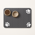 Tapis d’Alimentation Imperméable 60x90cm pour Chiens et Chats – Nappe Antidérapante à Séchage Rapide