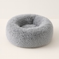 Lit Rond en Peluche Lavable pour Animaux – Nid Douillet pour Chats et Chiens avec Poignées Pratiques