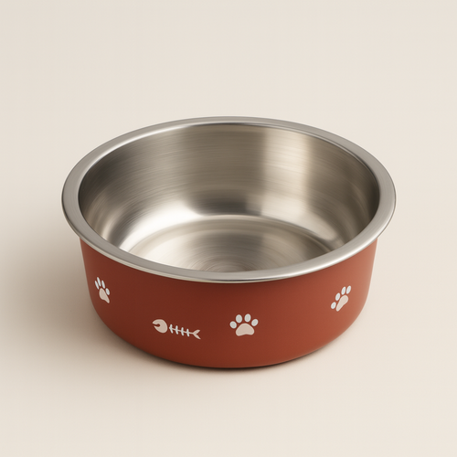 Bol en Acier Inoxydable pour Chiens – Gamelle Antidérapante pour Nourriture et Eau